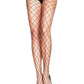 Leg Avenue Fence Net Pantyhose - Black - Plus Size/Queen