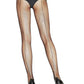 Leg Avenue Fishnet with Backseam Pantyhose - Black - Plus Size/Queen