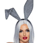 Leg Avenue Glitter Bunny Ears - Silver - One Size