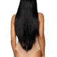 Leg Avenue Long Straight 33 Center Part Wig - Black - One Size