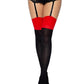 Leg Avenue Lycra Cuban Heel Two Toned Stocking