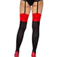 Leg Avenue Lycra Cuban Heel Two Toned Stocking