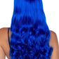 Leg Avenue Misfit Long Wavy Bang Wig - Blue - One Size