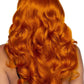 Leg Avenue Misfit Long Wavy Bang Wig - One Size - Ginger - Orange - One Size