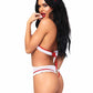 Leg Avenue Naughty Nurse - Red/White - One Size - 2 Piece/Set