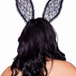 Leg Avenue Ruffle Bunny Ears - Black - One Size