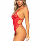 Leg Avenue Seamless Scroll Lace with Nearly Naked Strappy Back