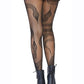 Leg Avenue Snake Net Tights - Black - One Size