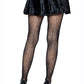 Leg Avenue Spider Lace Pantyhose - Black - One Size