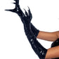 Leg Avenue Vinyl Claw Gloves - Black - Small
