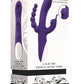 Lick Me Triple Stim Rechargeable Silicone Vibrator - Purple