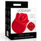 Lickgasm Sweet Kiss Kissing and Vibrating Rechargeable Silicone Clitoral Stimulator - Red
