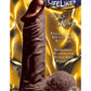Lifelikes Black King Dildo - Chocolate - 9in