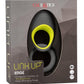 Link Up Edge Silicone Vibrating Cock Ring - Gray/Multicolor/Yellow