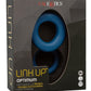 Link Up Optimum Rechargeable Silicone Cock Ring - Blue