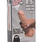 Loadz Vibrating Squirting Dildo with Remote - Vanilla - 8.5in