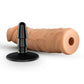 Lock On Argonite Dildo with Suction Cup Adapter