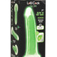 Lollicock Glow In The Dark Silicone Dildo - Glow In The Dark/Green - 7in