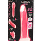 Lollicock Glow In The Dark Silicone Dildo - Glow In The Dark/Pink - 7in