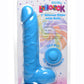Lollicock Silicone Dildo with Balls - Berry/Blue - 7in