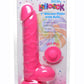 Lollicock Silicone Dildo with Balls - Cherry/Red - 7in