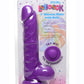 Lollicock Silicone Dildo with Balls - Grape/Purple - 7in