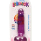 Lollicock Slim Stick Dildo with Balls - Grape Ice/Purple - 7in