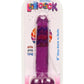 Lollicock Slim Stick Dildo with Balls - Grape Ice/Purple - 8in