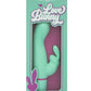 Love Bunny Rockin G Bunny Rechargeable Silicone Rocking Motion G-Spot Rabbit Vibrator - Green/Purple