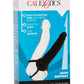 Love Rider Silicone Dual Penetrator Dildo Cock Ring - Black