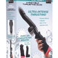 Lovebotz Mega-Pounder Hand-Held Thrusting Silicone Dildo - Black