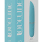 Loveline Beso Silicone Rechargeable 10 Speed Vibrating Mini Lipstick Vibe - Blue