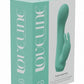 Loveline Enchanted Rechargeable Silicone Dual Motor Rabbit Vibrator - Green