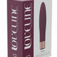 Loveline Fame Silicone Rechargeable 10 Speed Mini Vibrator - Burgundy