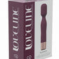 Loveline Glamour Silicone Rechargeable 10 Speed Mini Wand - Burgundy/Red