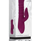 Lovely Lucy Rechargeable Silicone Dual Vibrator with Clitoral Stimulator - Red