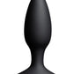 Lovense Hush 2 Rechargeable App Compatible Silicone Vibrating Anal Plug - Black - 1.5in