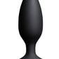 Lovense Hush 2 Rechargeable App Compatible Silicone Vibrating Anal Plug - Black - 1.75in