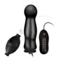 Lux Fetish Inflatable Vibrating Butt Plug with Remote Control