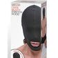 Lux Fetish Open Mouth Stretch Hood - Black