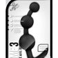 Luxe Be Me 3 Silicone Butt Plug - Black