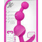 Luxe Be Me 3 Silicone Butt Plug - Pink