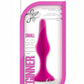 Luxe Beginner Plug Silicone Butt Plug - Pink - Small