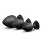 Luxe Bling Butt Plugs Silicone Training Kit with Rainbow Gems (3 Size Kit