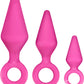 Luxe Candy Rimmer Anal Kit Silicone - Pink - 3 Piece Kit