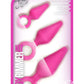 Luxe Candy Rimmer Anal Kit Silicone - Pink - 3 Piece Kit
