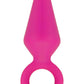 Luxe Candy Rimmer Silicone Butt Plug - Pink - Medium