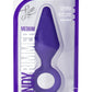 Luxe Candy Rimmer Silicone Butt Plug - Purple - Small