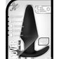 Luxe Discover Silicone Vibrator Butt Plug - Black