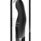 Luxe Gio Vibrating Silicone Dildo - Black - 8in